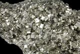 Large, Gleaming Pyrite Crystal Cluster - Peru #131136-4